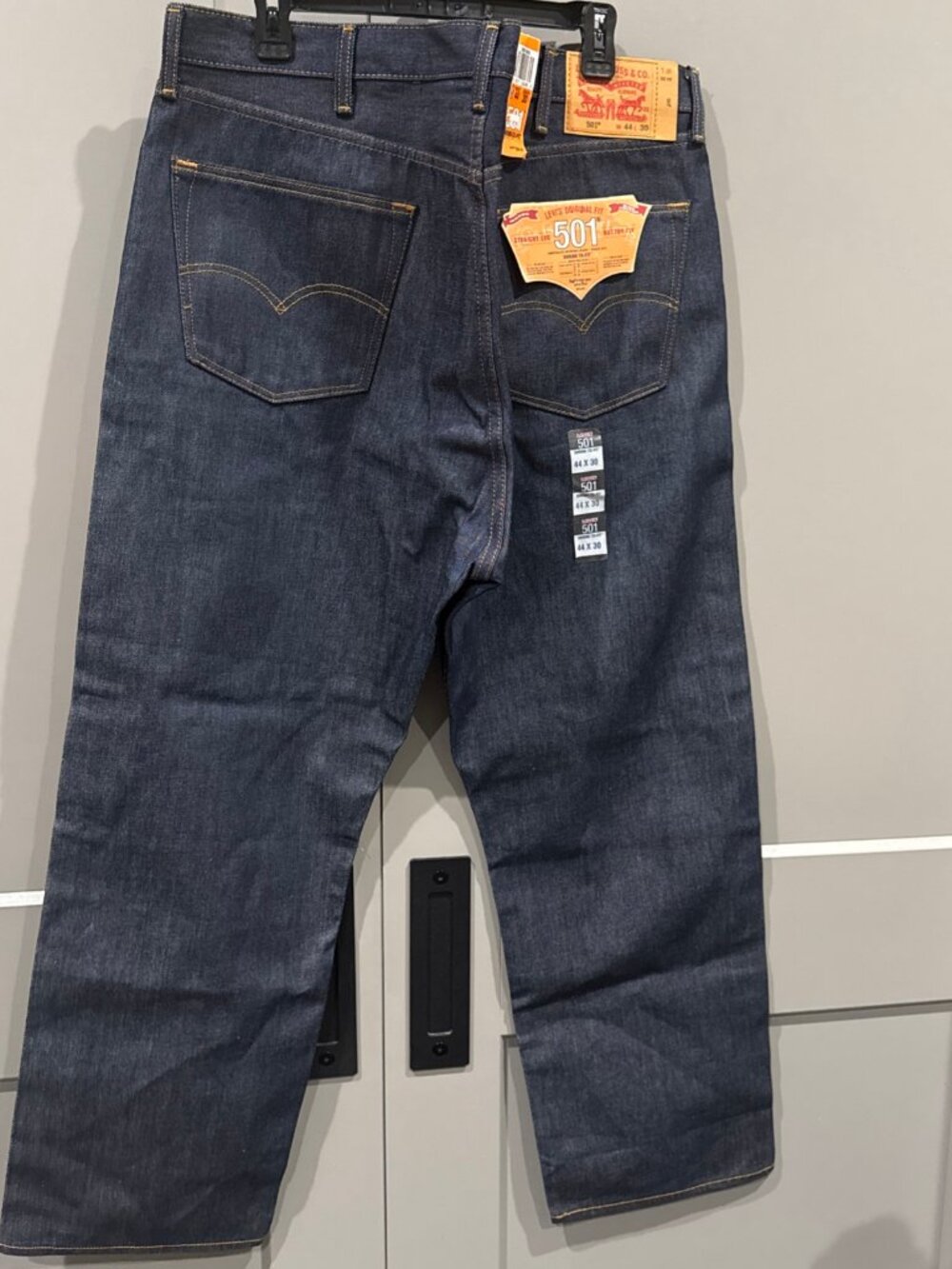 Levis 501 Original Shrink To Fit Button Fly Jeans Rigid Blue Jeans NWT